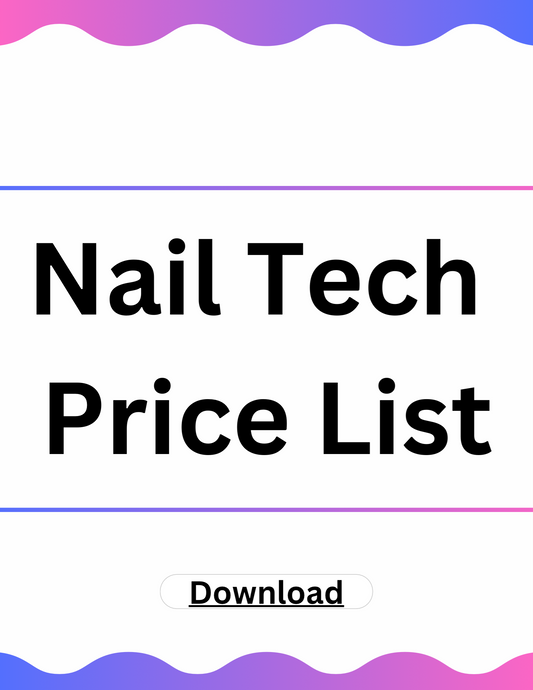 PLR Nail Tech Price List